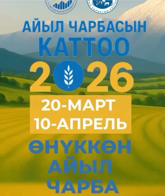 Айыл чарба каттосу башталды.